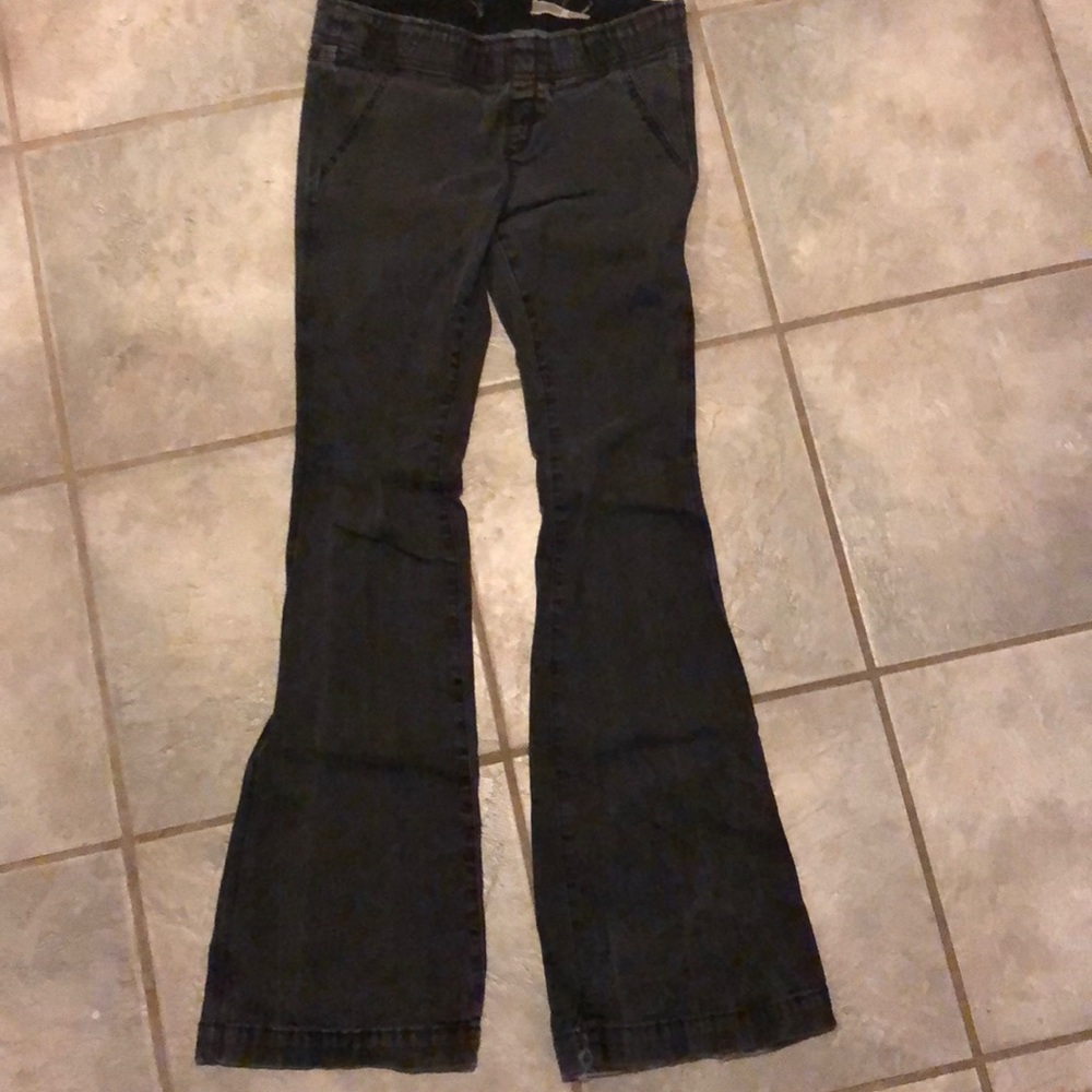 Black flare free people jeans